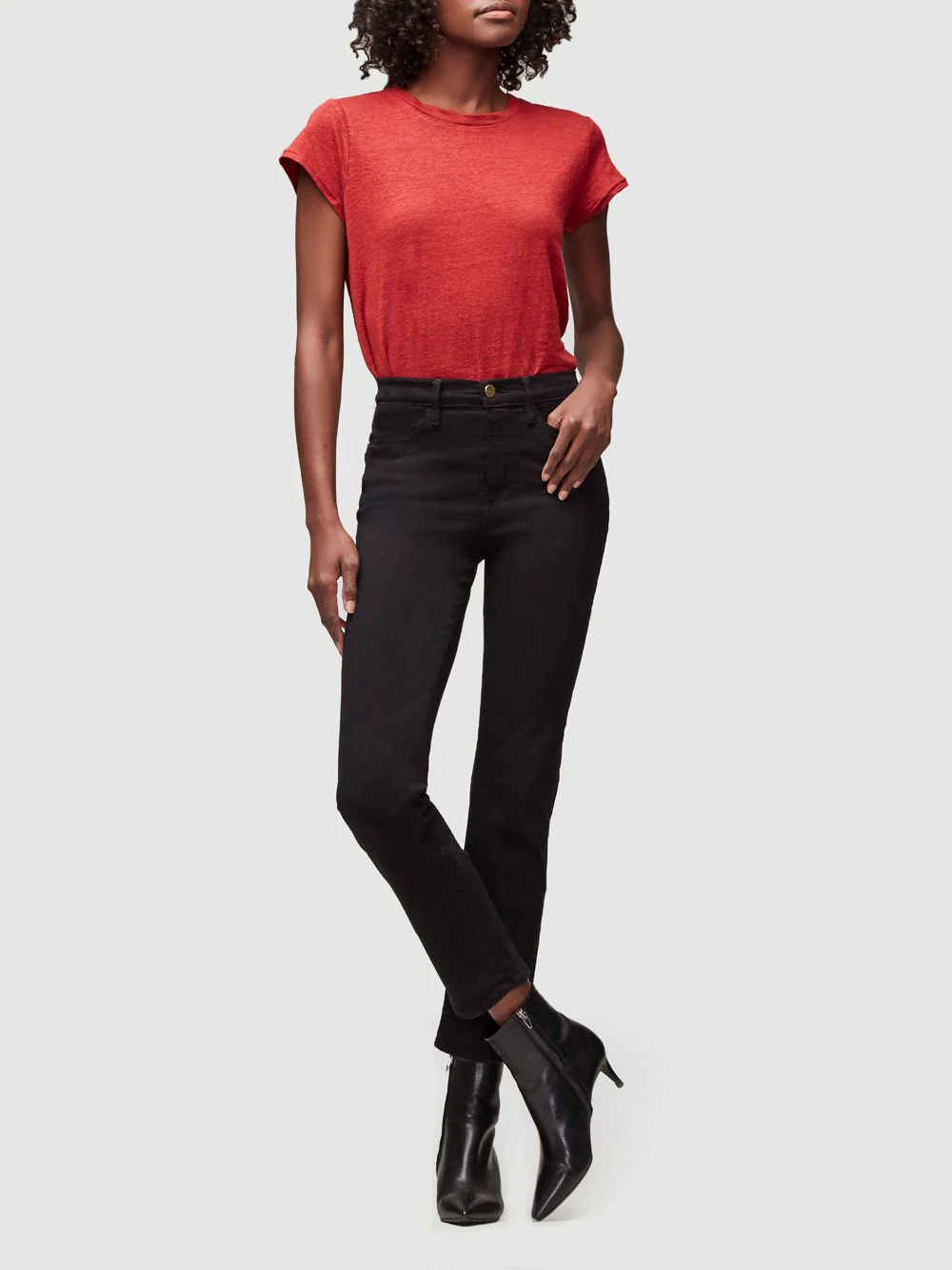 Pantalon Le High Straight - Film Noir - Image 4