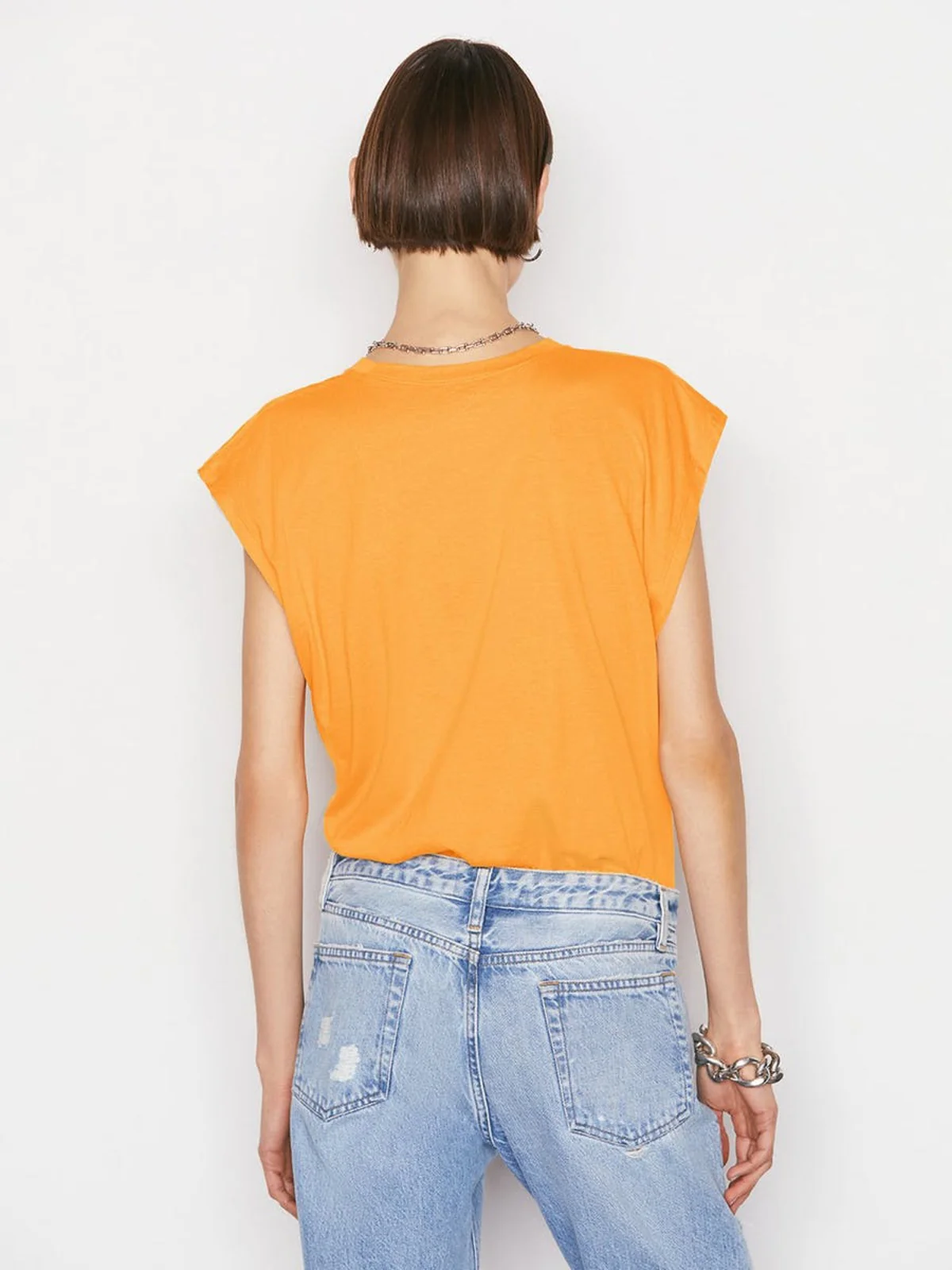 Top Le Mid Muscle Crew - Kumquat - Image 4