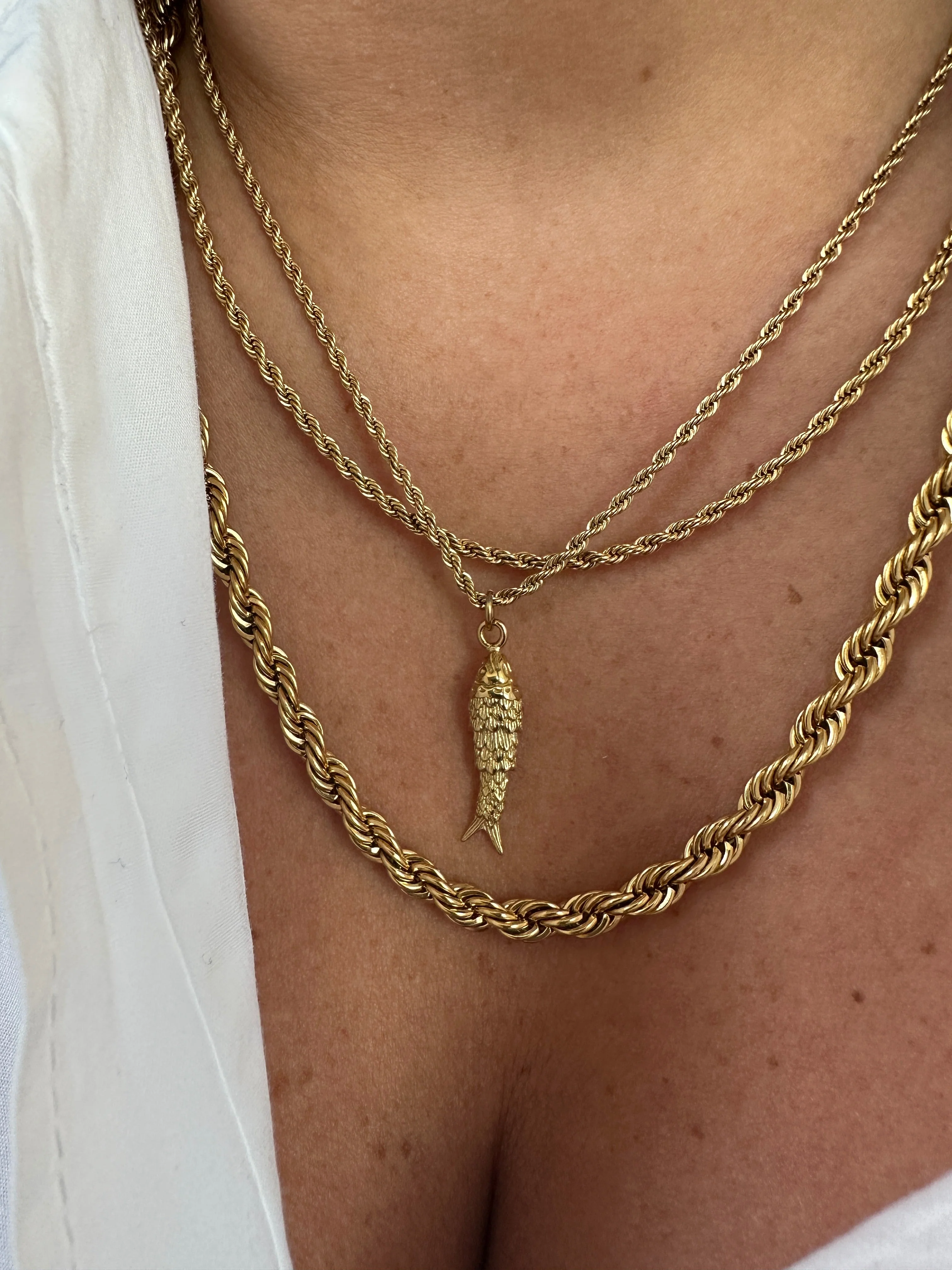 Collier Petit Poisson - Doré Ou Argent - Image 7