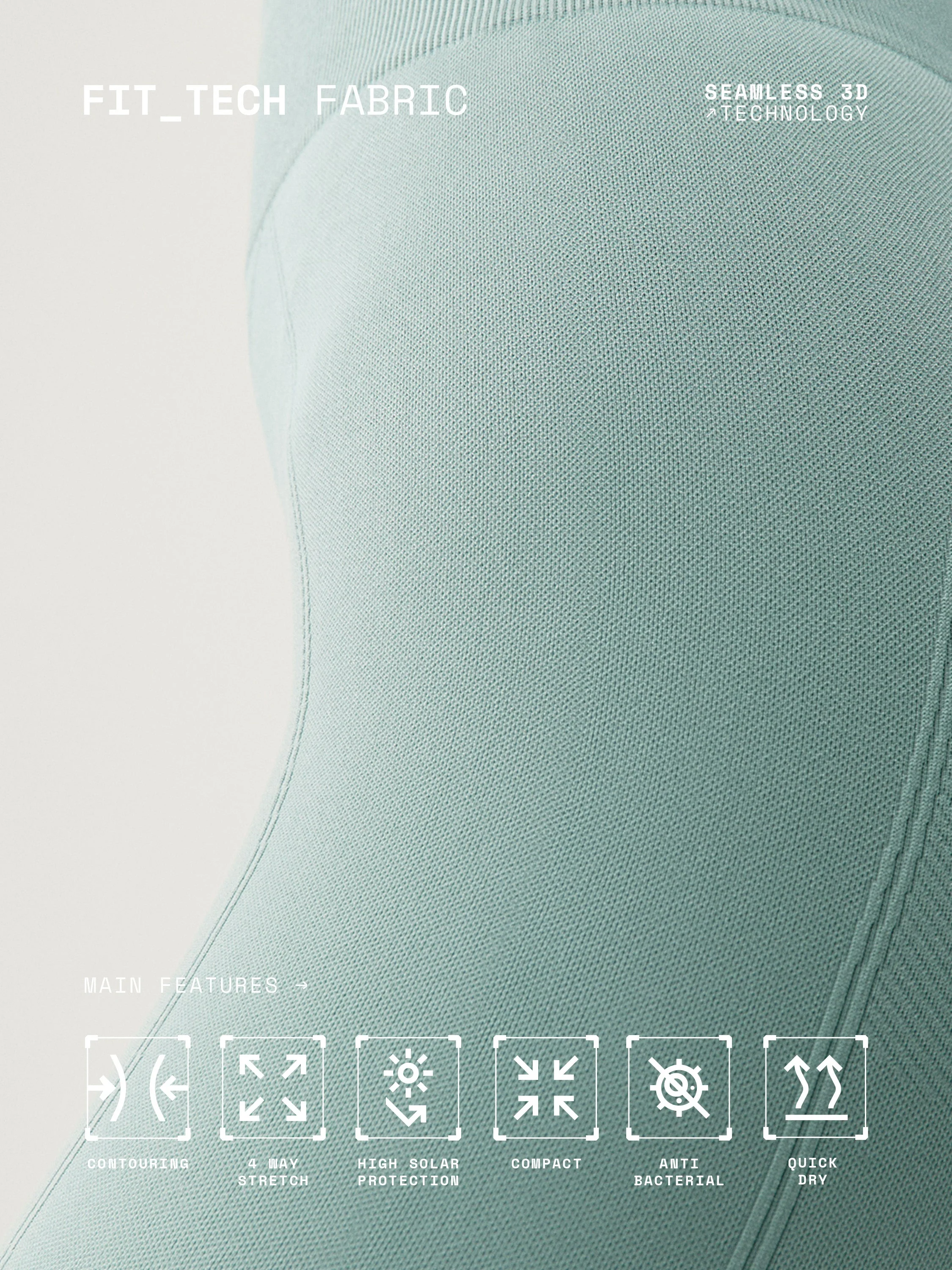 Legging Keila - Gris Jade - Femme - Image 4