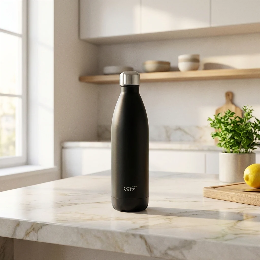 Bouteille Isotherme En Acier Inoxydable - Noir