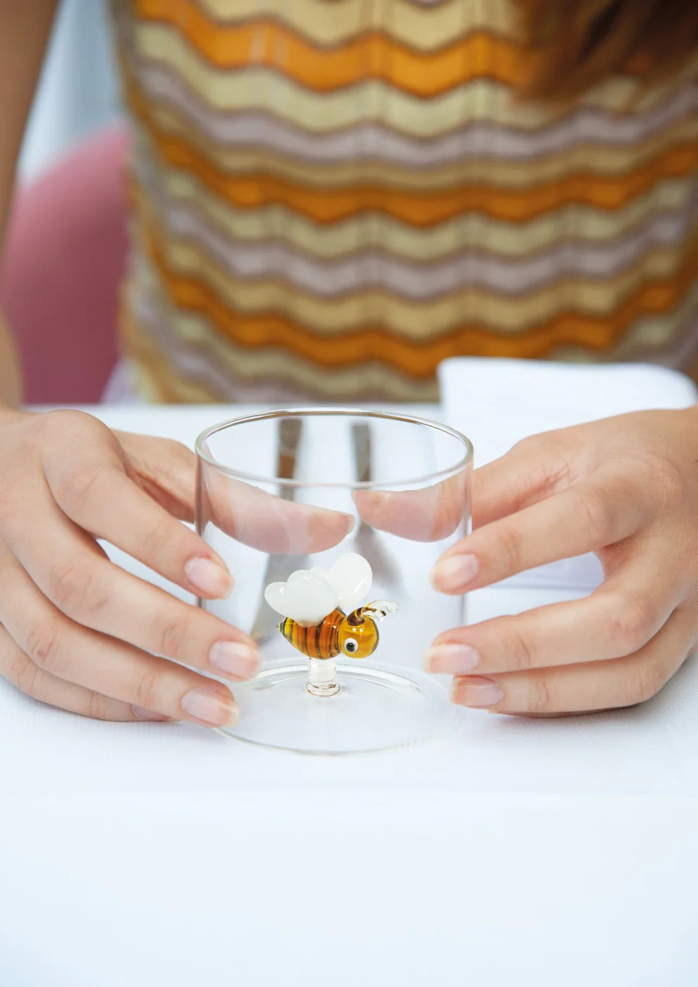 Gobelet En Verre Borosilicate - Figurine Abeille