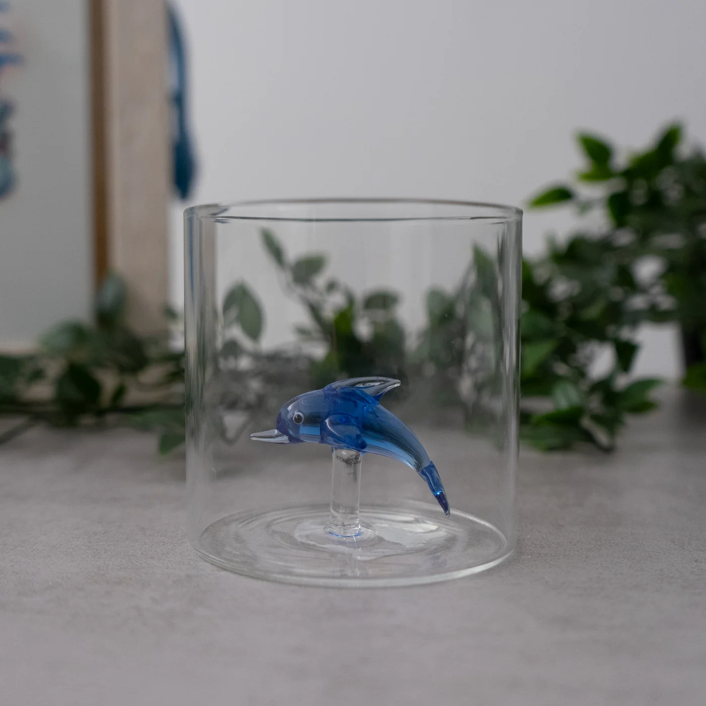 Gobelet En Verre Borosilicate - Figurine Dauphin