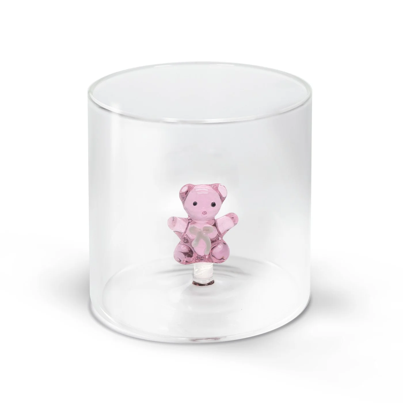 Gobelet En Verre Borosilicate - Figurine Peluche Rose - Image 2