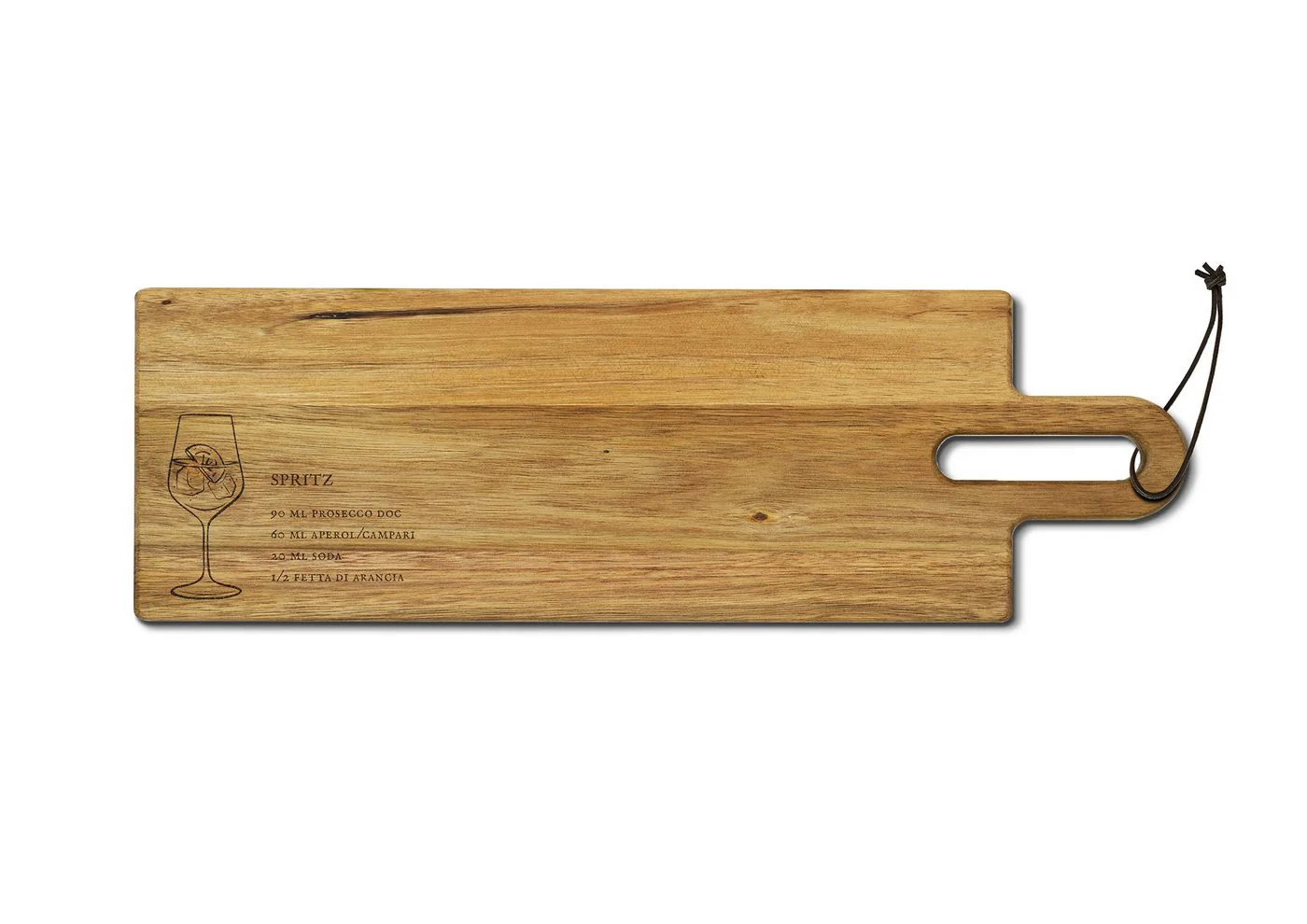 Planche À Découper En Bois D'Acacia Fsc®, Avec Recette De Cocktail Gravée - Image 3