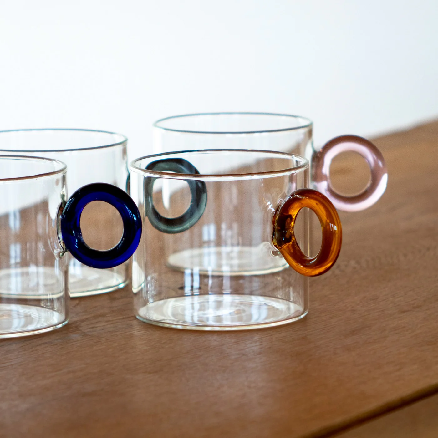 Set De 4 Tasses En Verre Borosilicate Avec Poignée À Anneau - Image 2