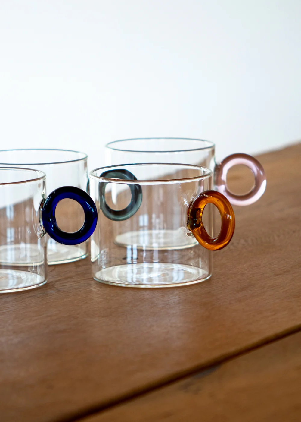 Set De 4 Tasses En Verre Borosilicate Avec Poignée À Anneau - Image 3