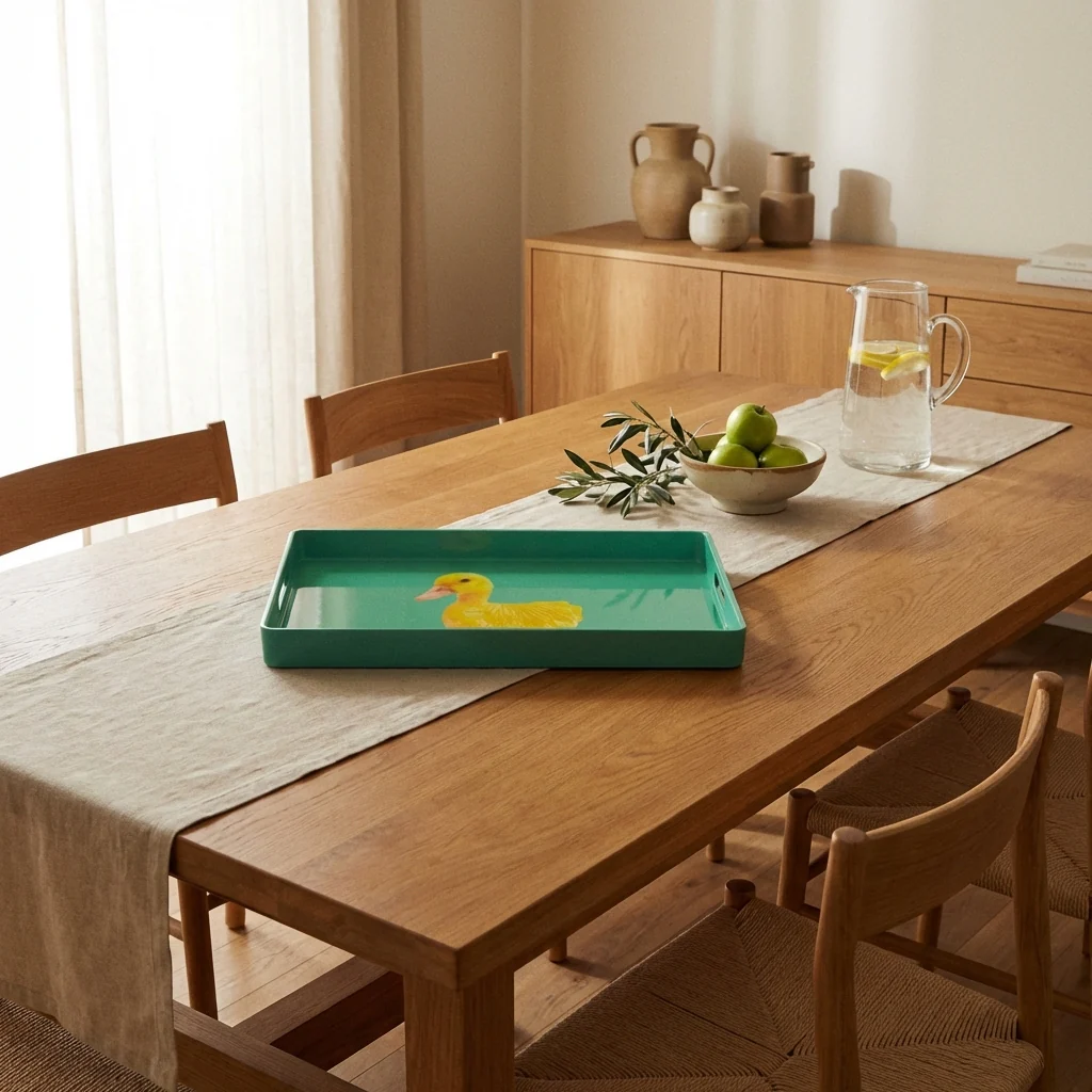 Plateau Rectangulaire - Décoration Canard