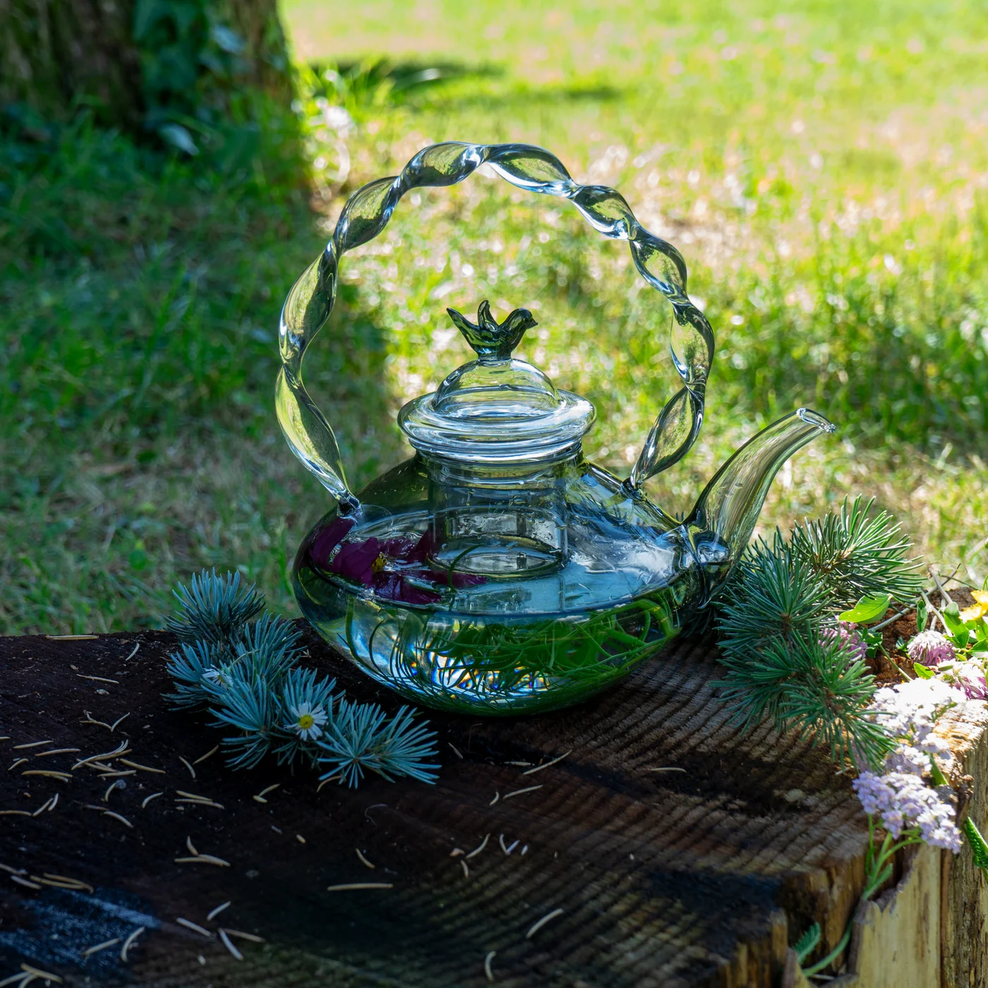 Théière En Verre - Gris