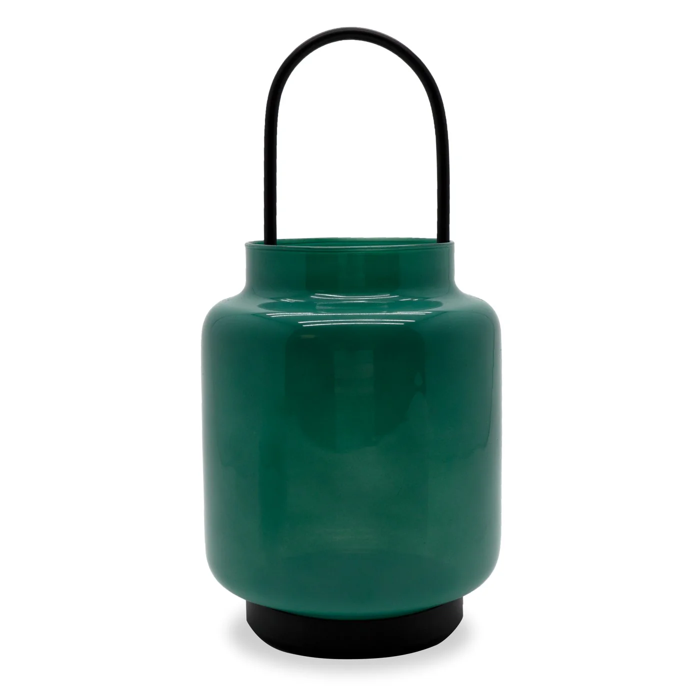 Lanterne En Verre Pour Extérieurs Et Intérieurs H 30 Cm - Vert - Image 2