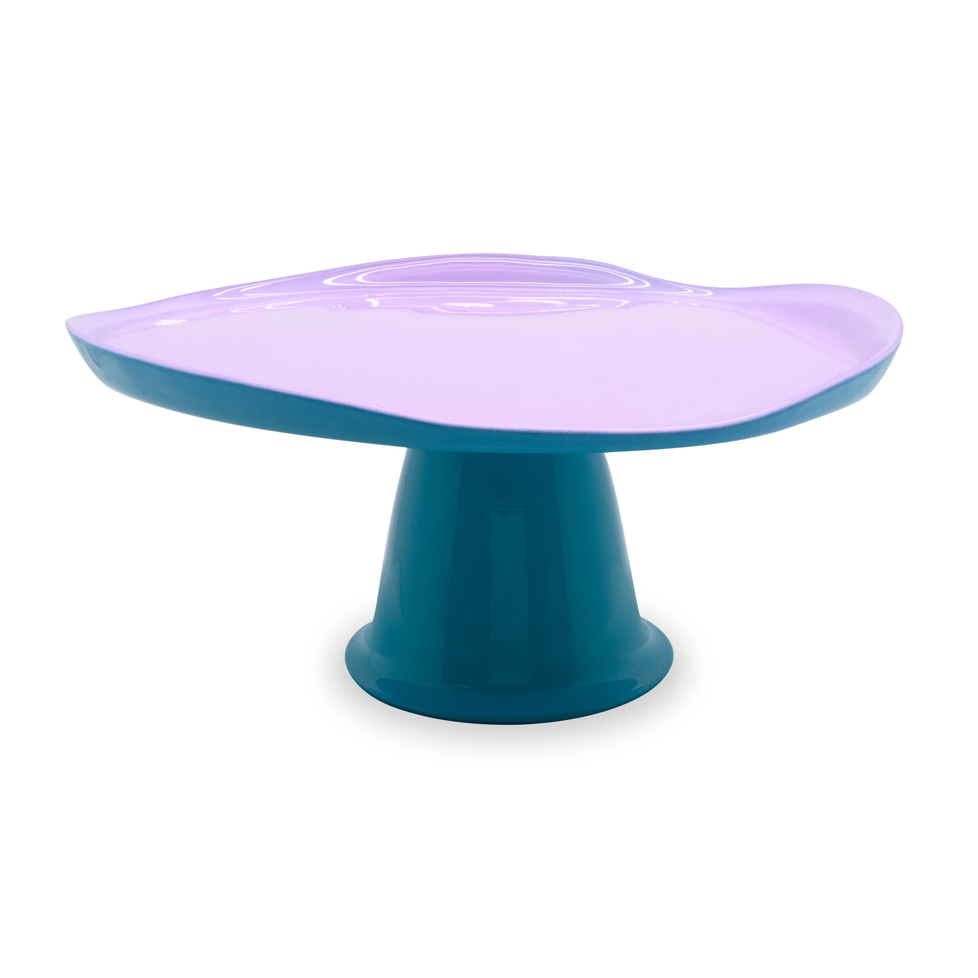 Plateau Surélevé En Verre - Lilas/Turquoise - Image 2