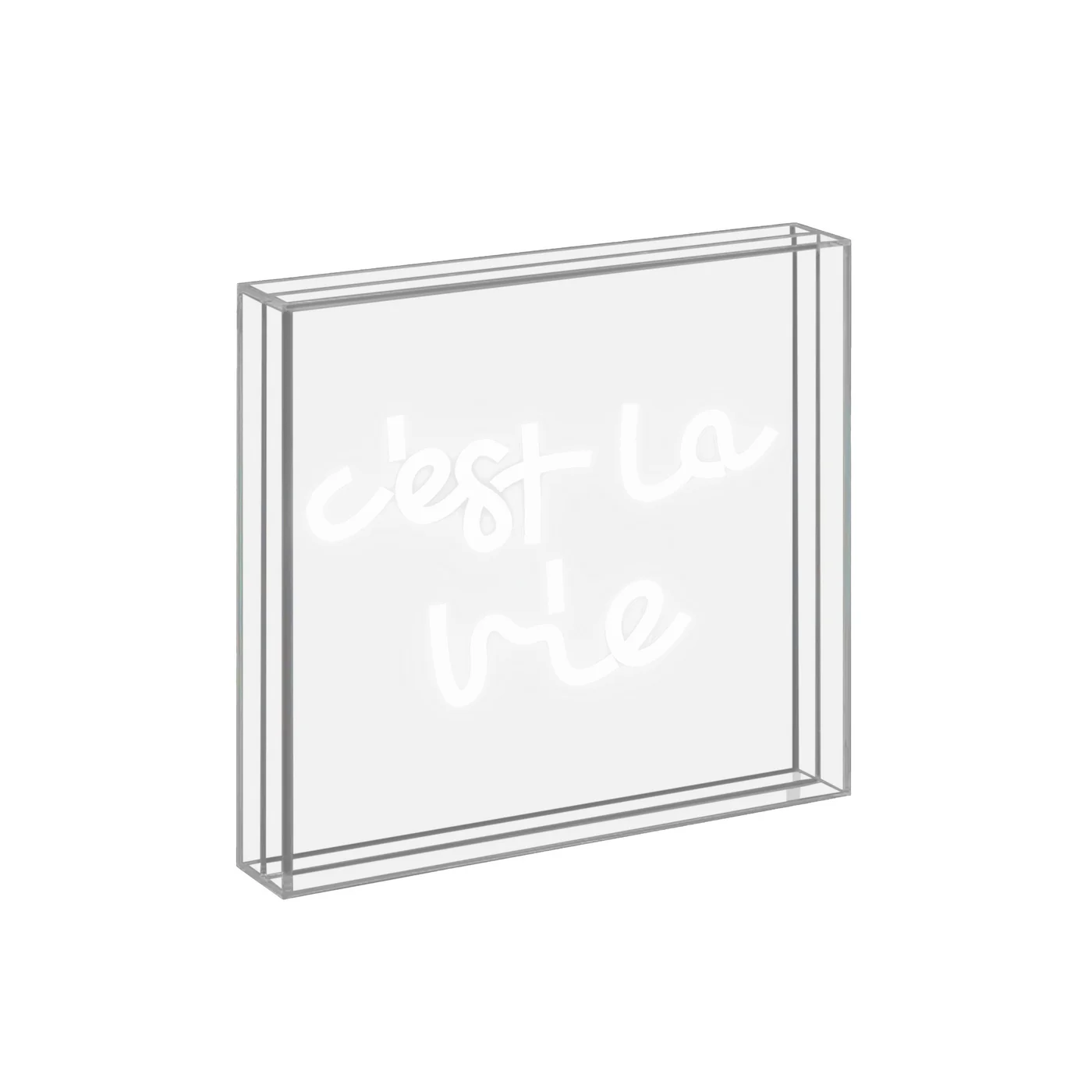 Enseigne Néon Avec Cadre En Plexiglas - Décoration C'Est La Vie
