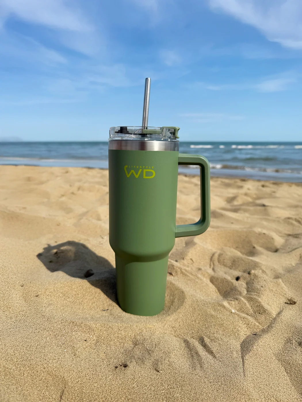 Mug Américain En Acier Inoxydable - Olive