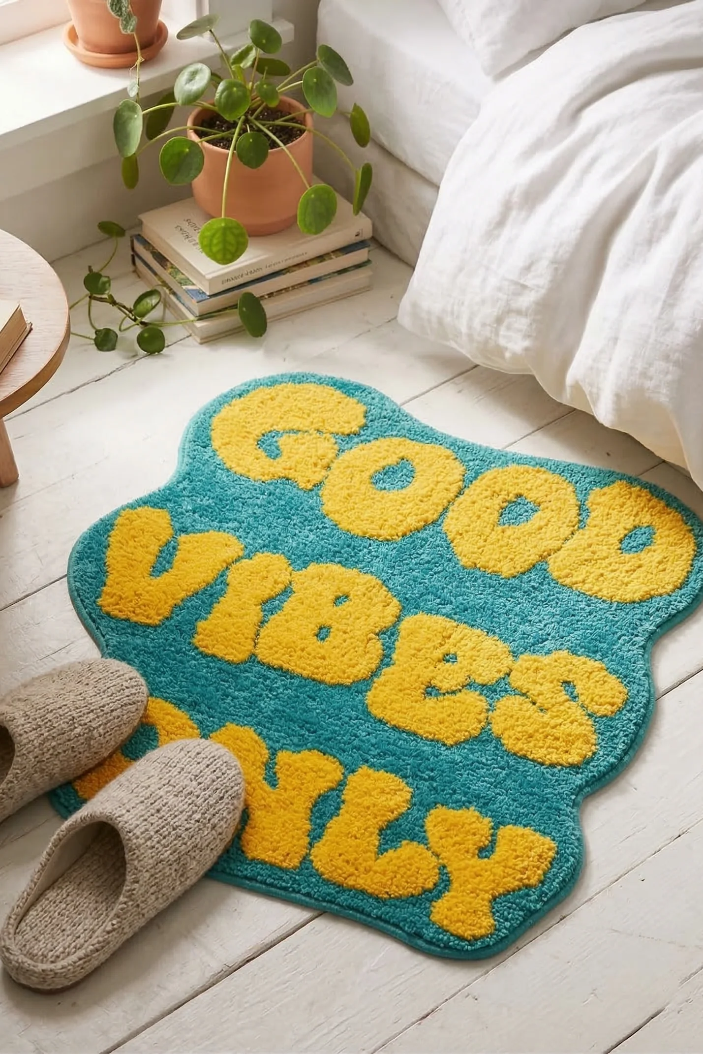 Tapis Coloré - Décor Good Vibes Only