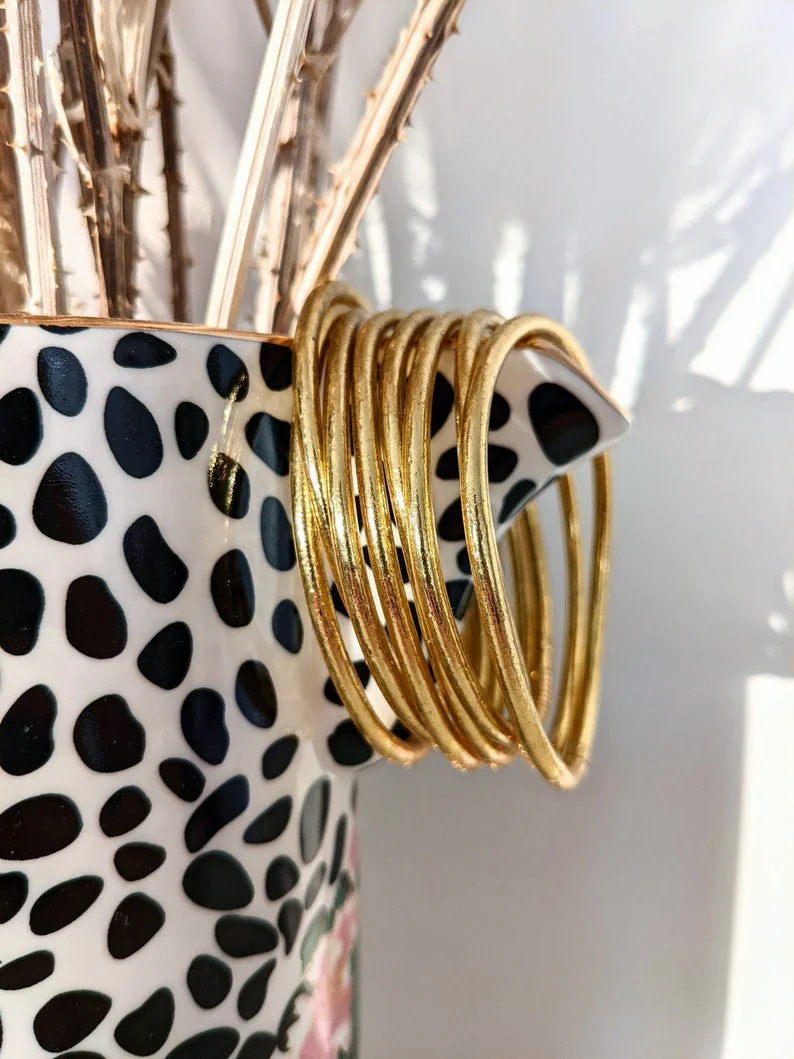 Jonc bouddhiste fin - light gold - Image 4