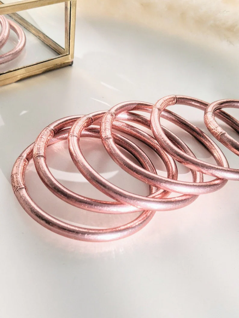 Jonc bouddhiste - rose gold - Image 4