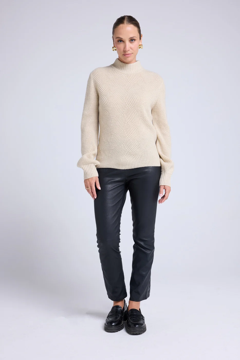 Pull Texturée Chantal - Beige Crème - Image 4