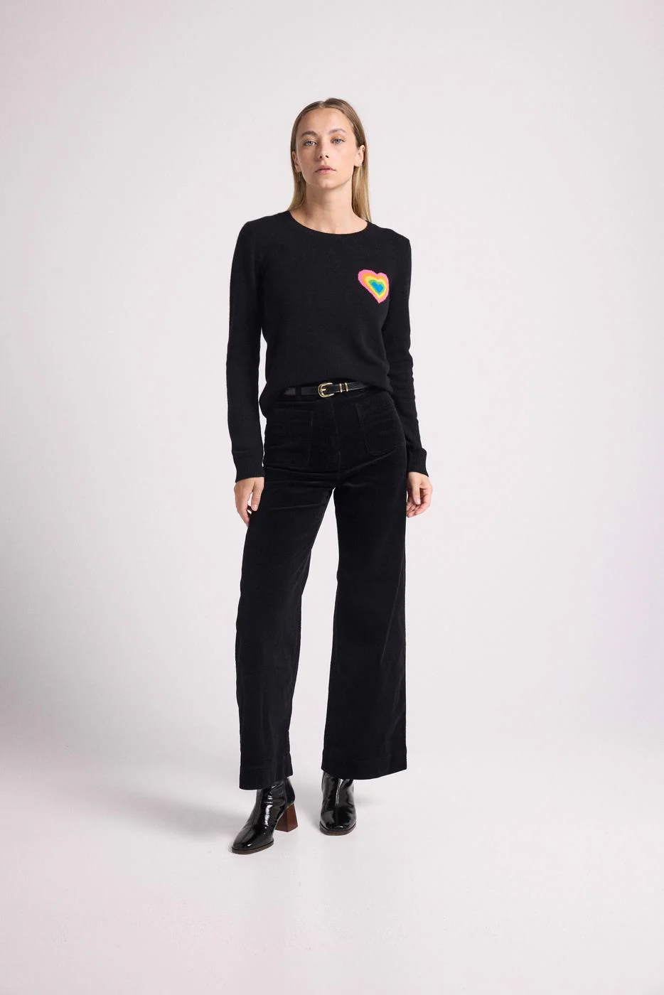 Pull Col Rond Eline - Noir - Image 4