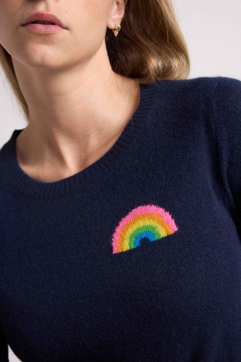 Pull Col Rond Emma - Bleu Marine - Image 6
