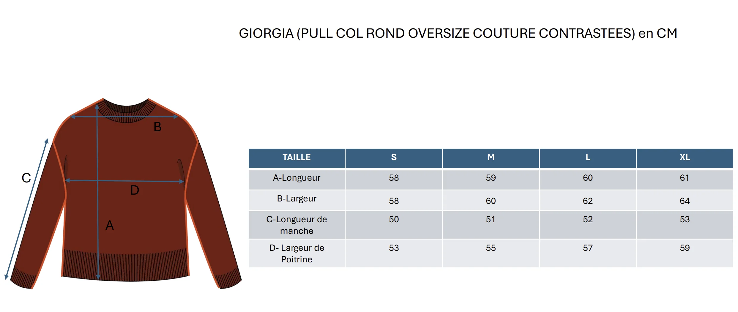 Pull Bordures Giorgia - Fushia Violet - Image 6