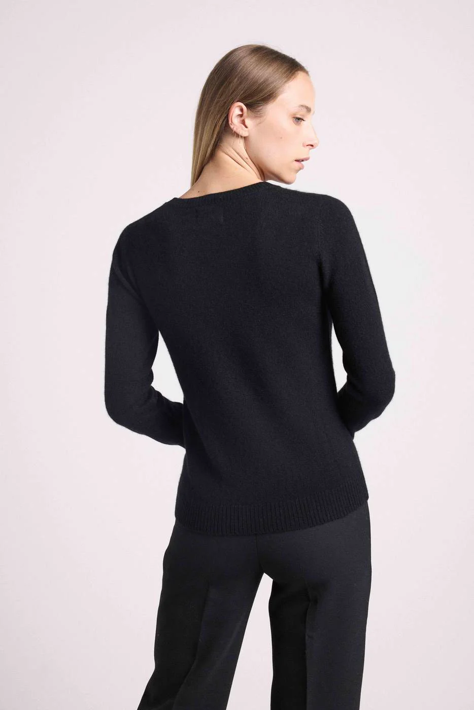 Pull Col Rond Lucky - Noir Rose - Image 5