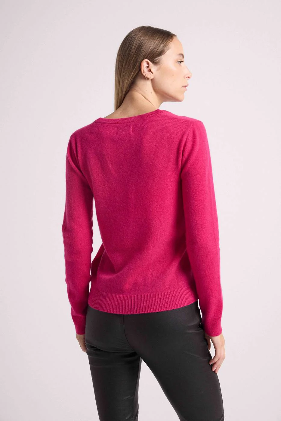 Pull Col V Zefina - Fushia - Image 3