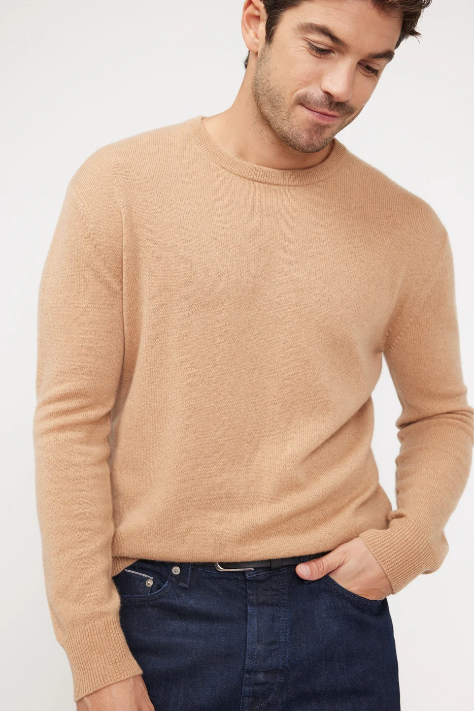 Pull Col Rond Zach - Beige - Image 9