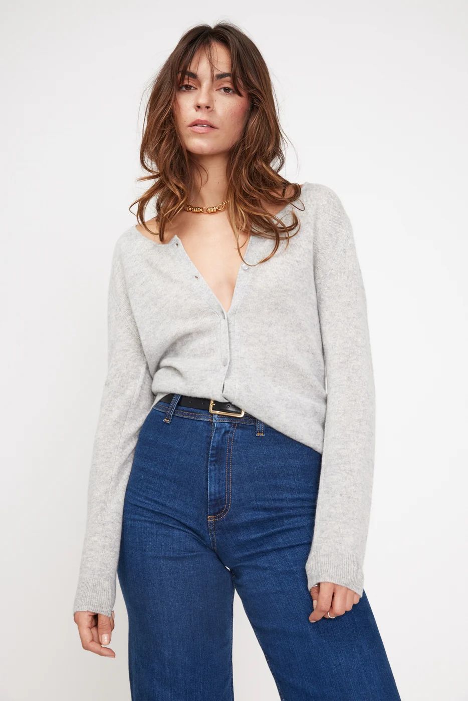 Pull Col Cheminée Zenia - Gris Clair - Image 11
