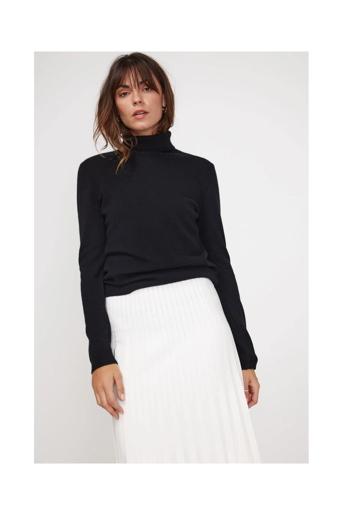 Pull Col Roule Zoe - Noir