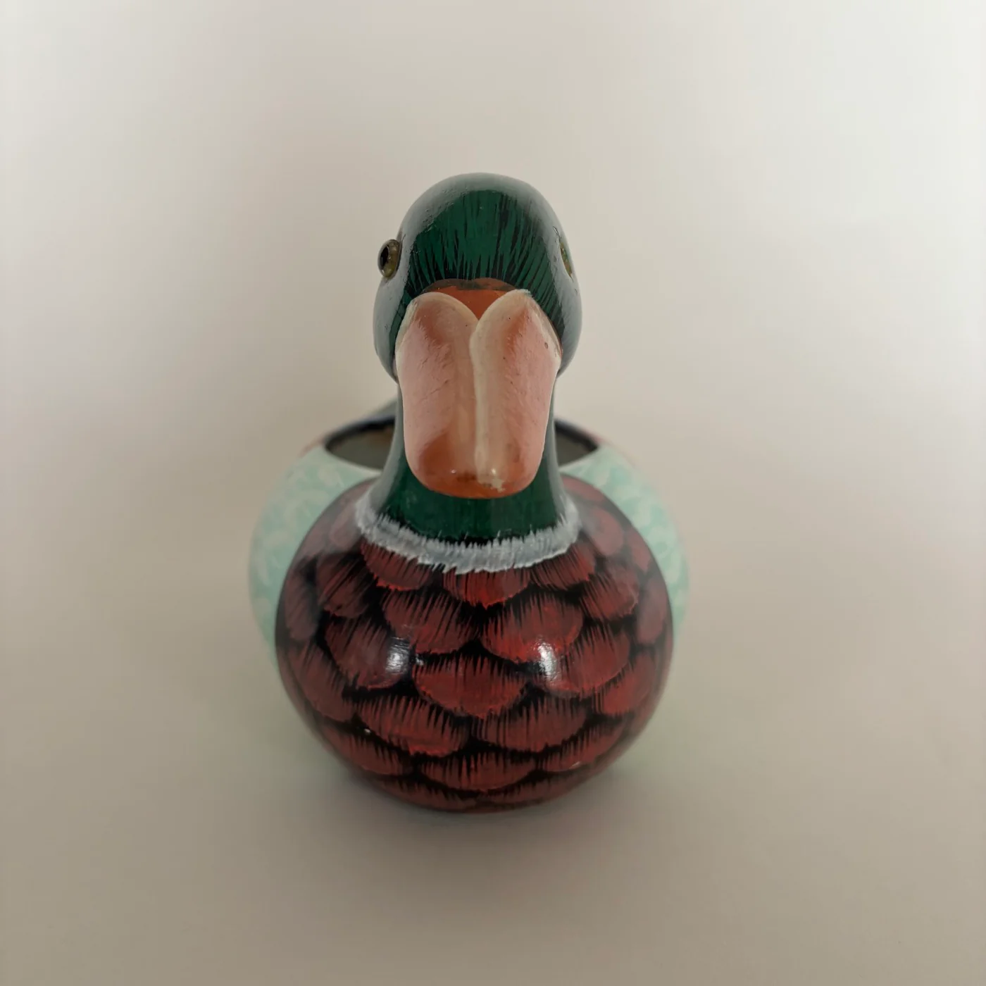 Pot Canard En Bois Peint - Image 3