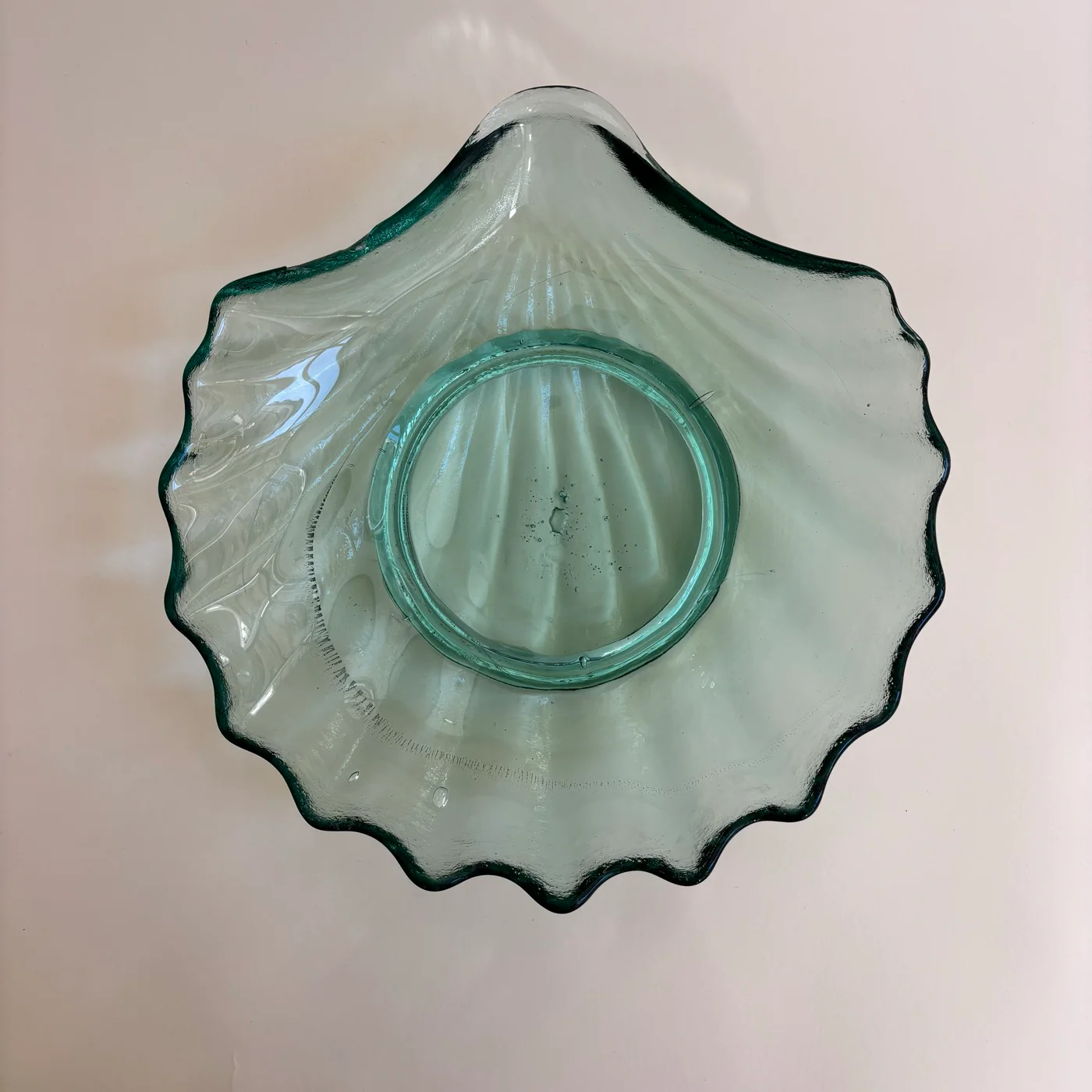 Plat Coquillage En Verre Vintage - Image 3