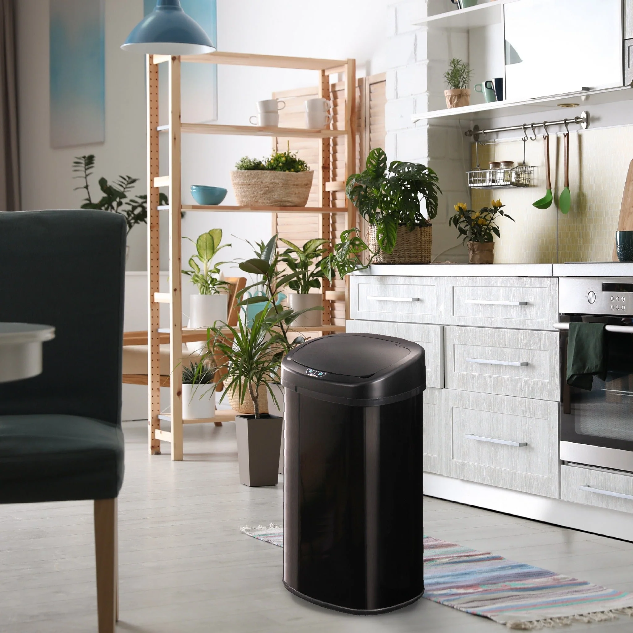 Poubelle Automatique Majestic 58L - Noir - Image 4