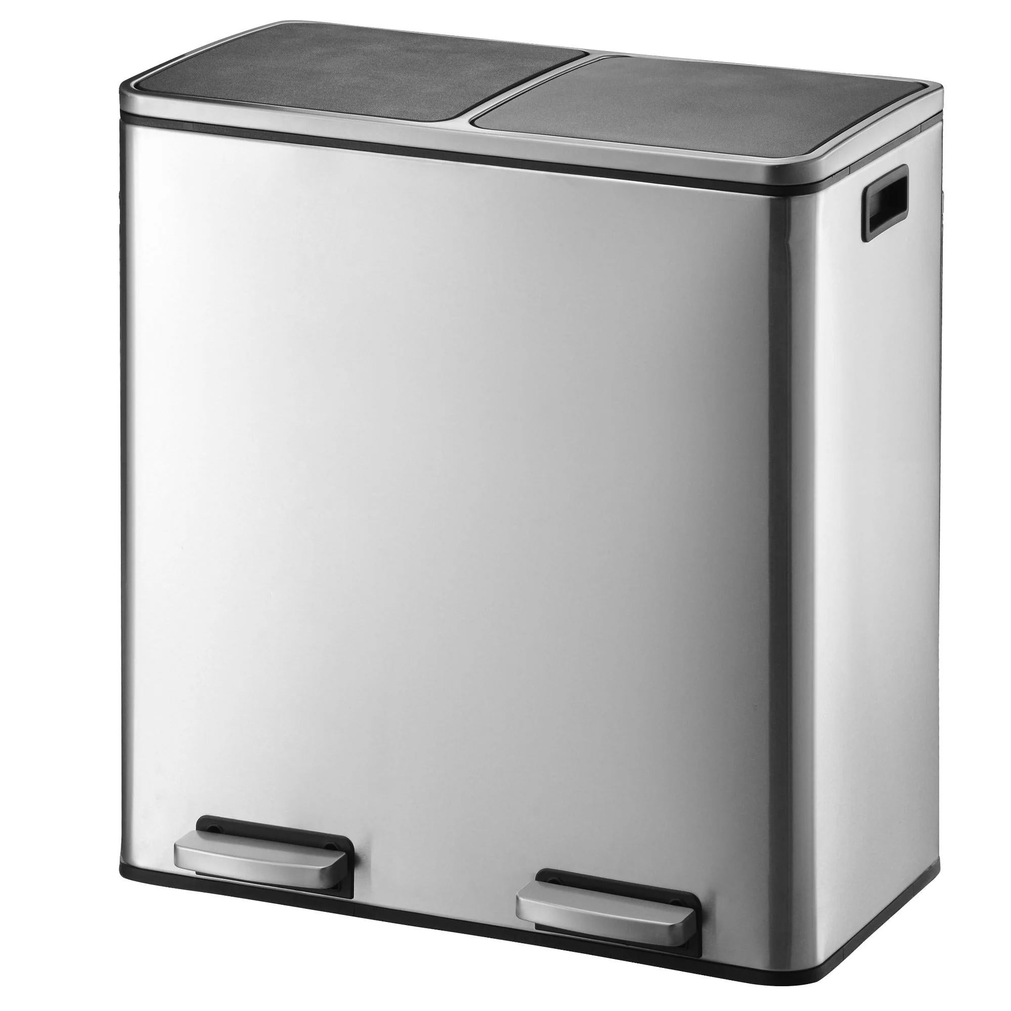 Poubelle Tri Selectif Major 60L - Inox - Image 2