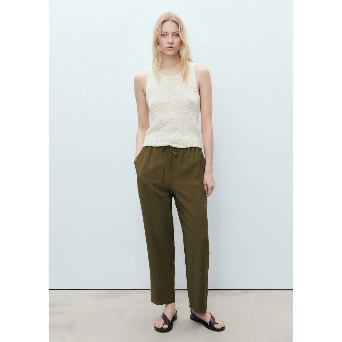 Pantalon Fluido - Kaki