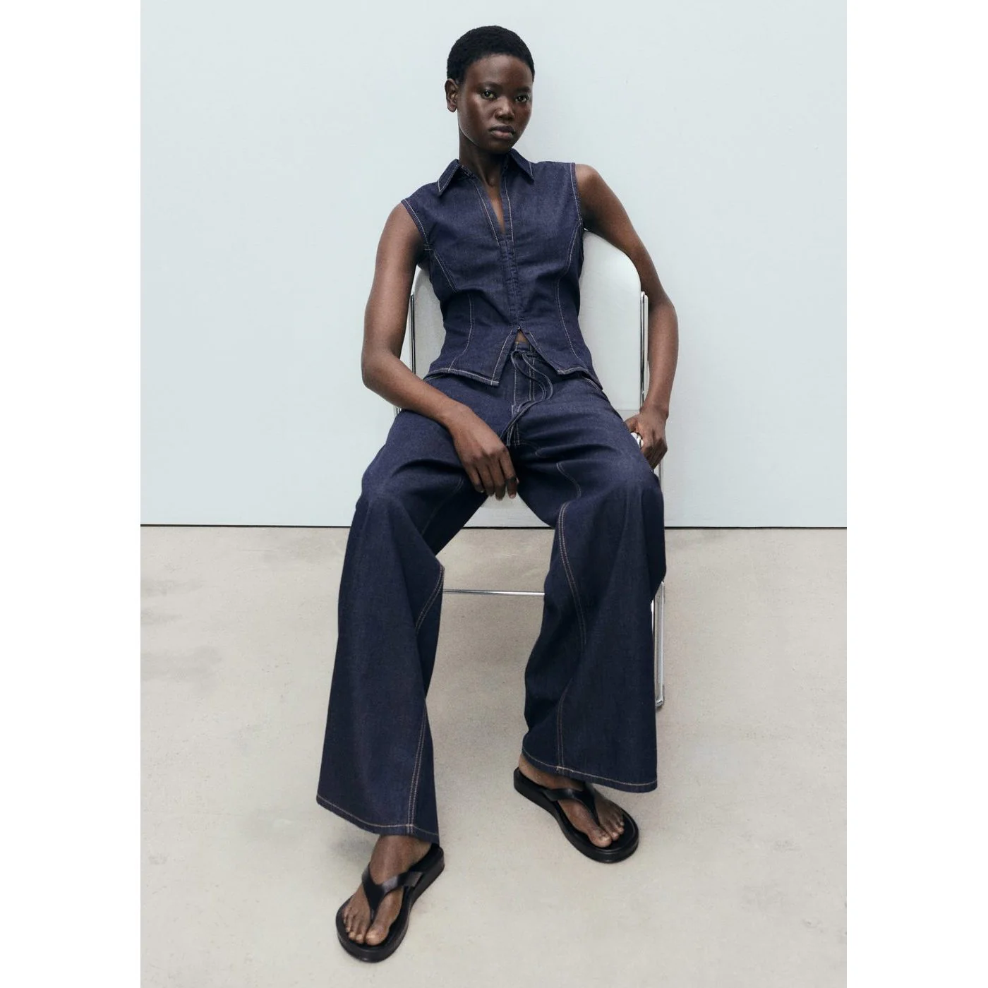 Pantalon Maria - Bleu - Image 5
