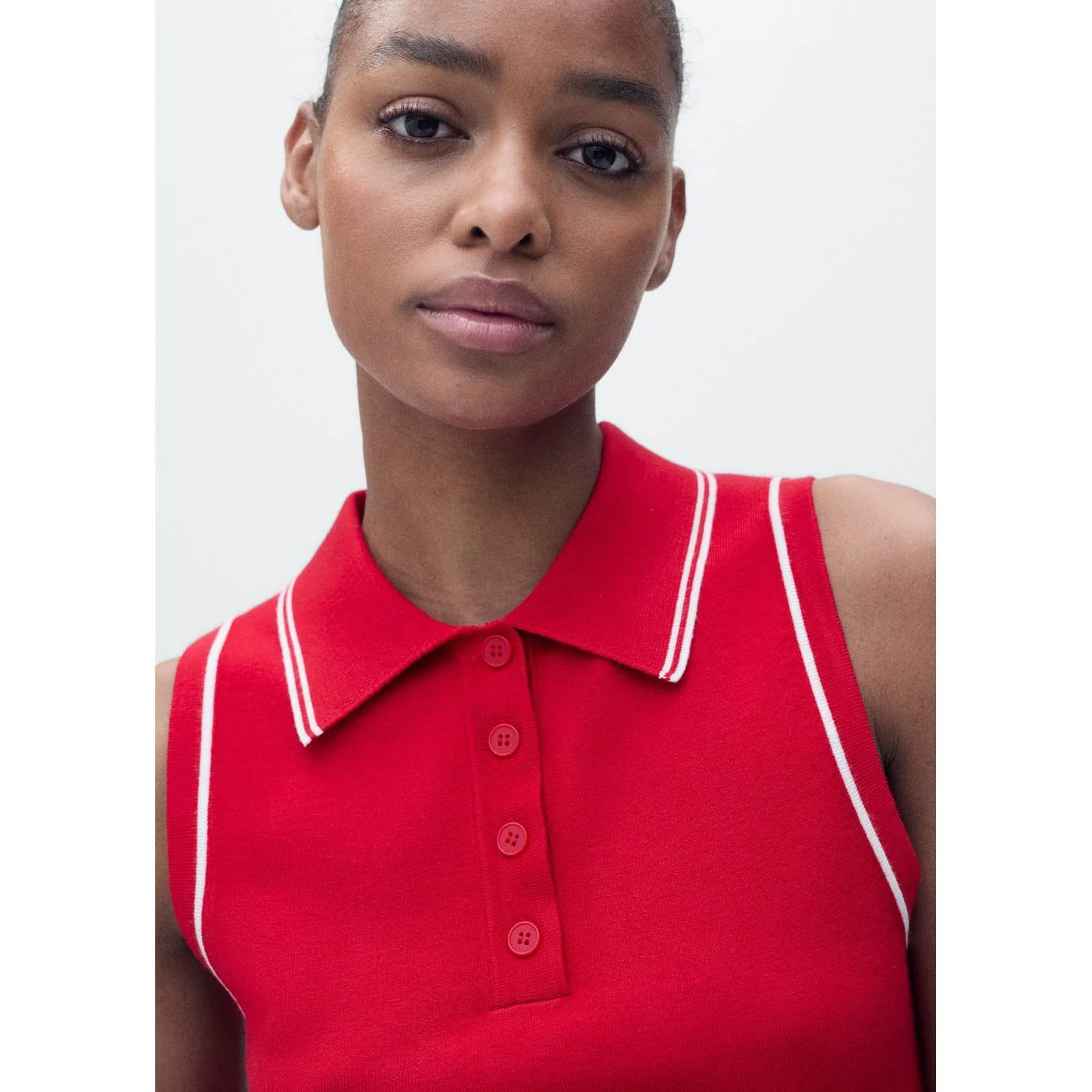 Top Piped - Rouge - Image 4
