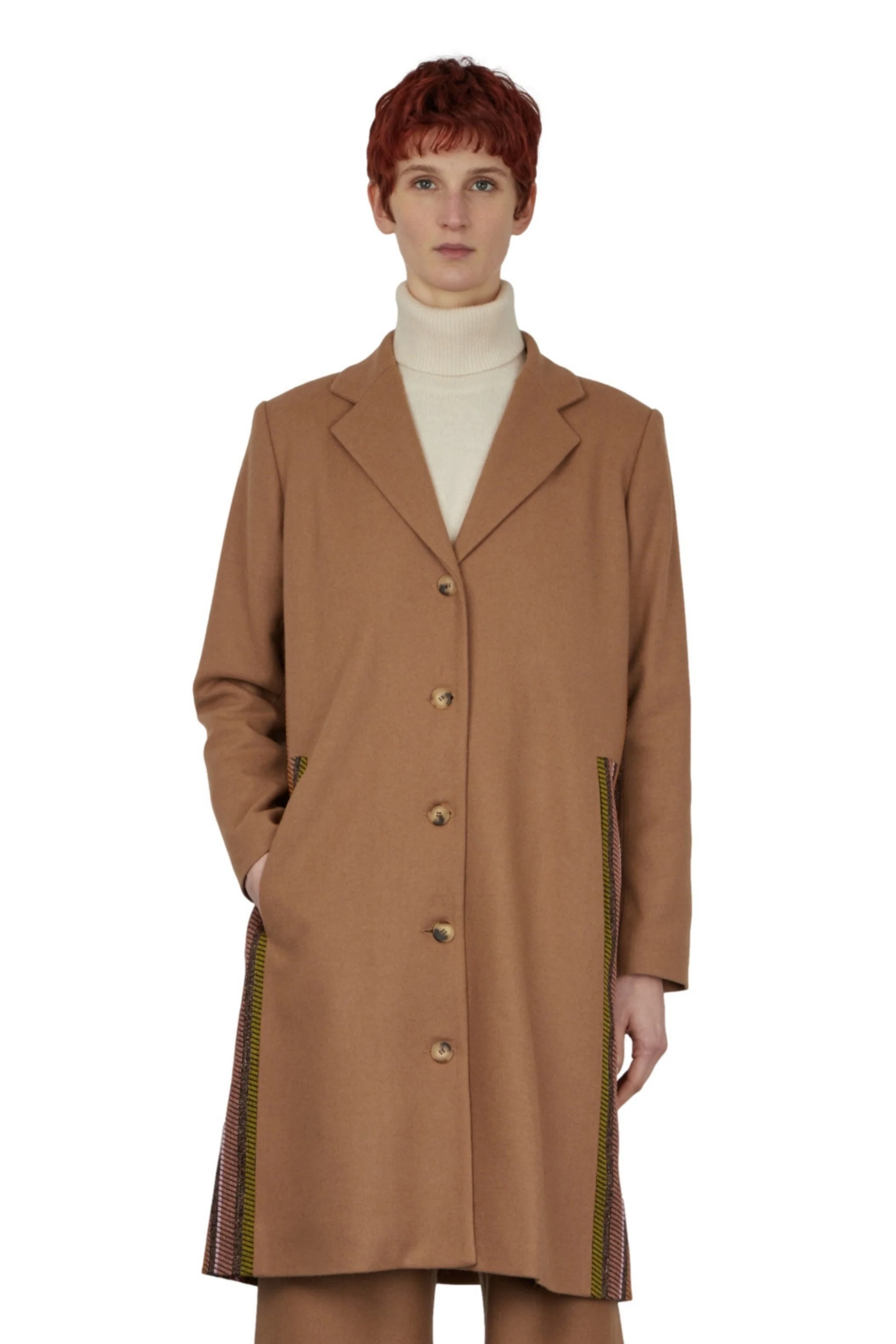 Manteau Droit À Empiècements - Image 2
