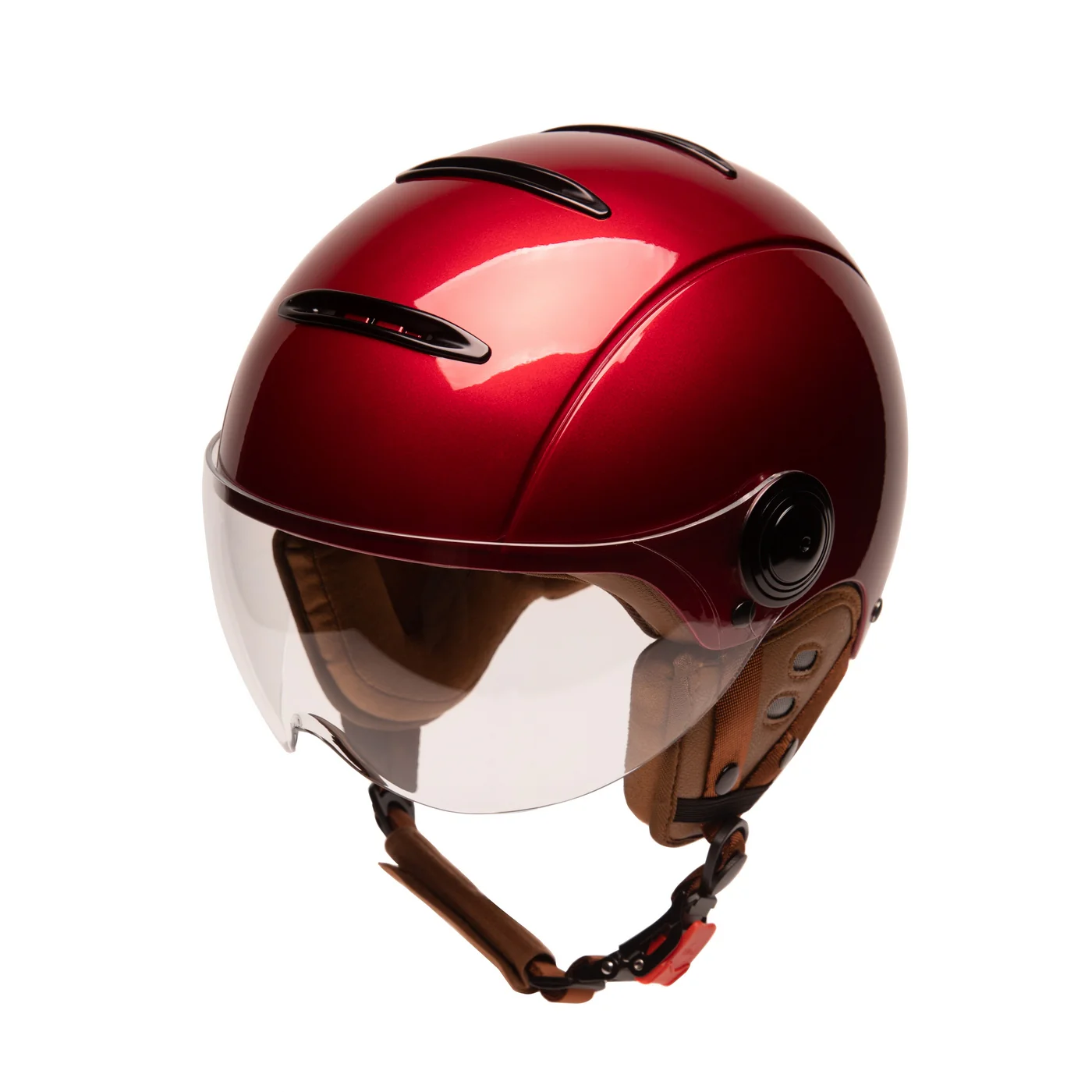 Casque Jet Tandem - Cherry