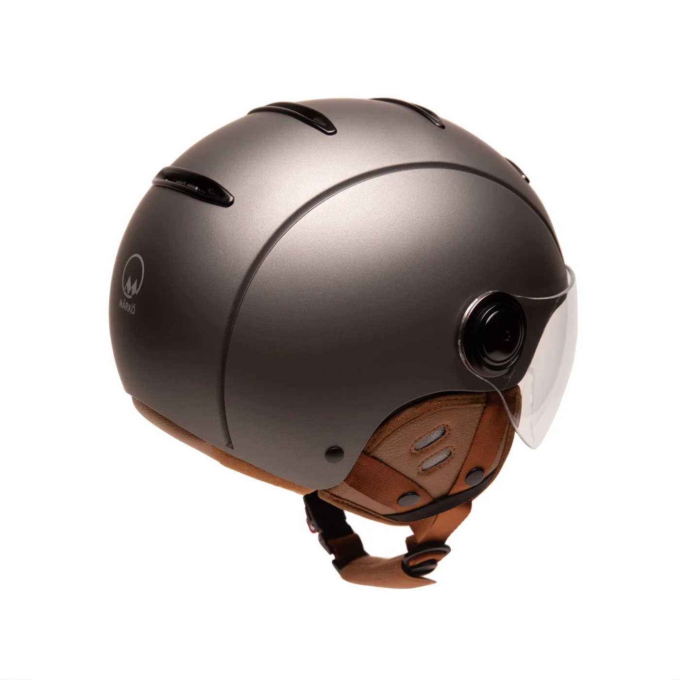 Casque Jet Tandem - Titan Mat-Brown - Image 2