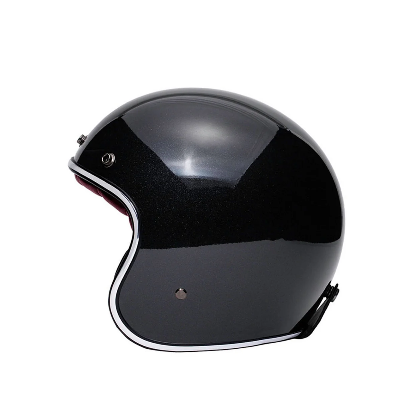 Casque Jet The Classic 22 06 - Black--Red - Image 2