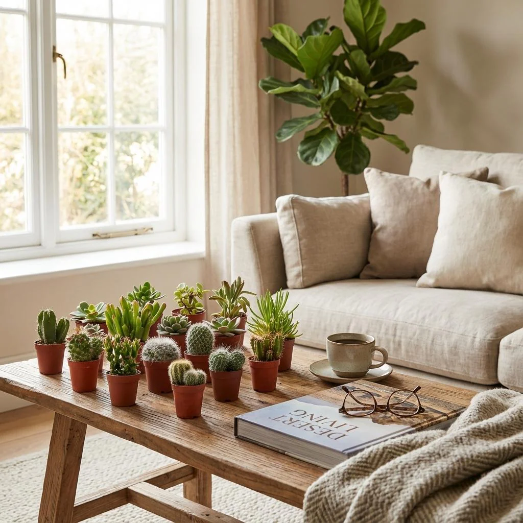Plante D'Intérieur - Mix Cactus & Succulentes