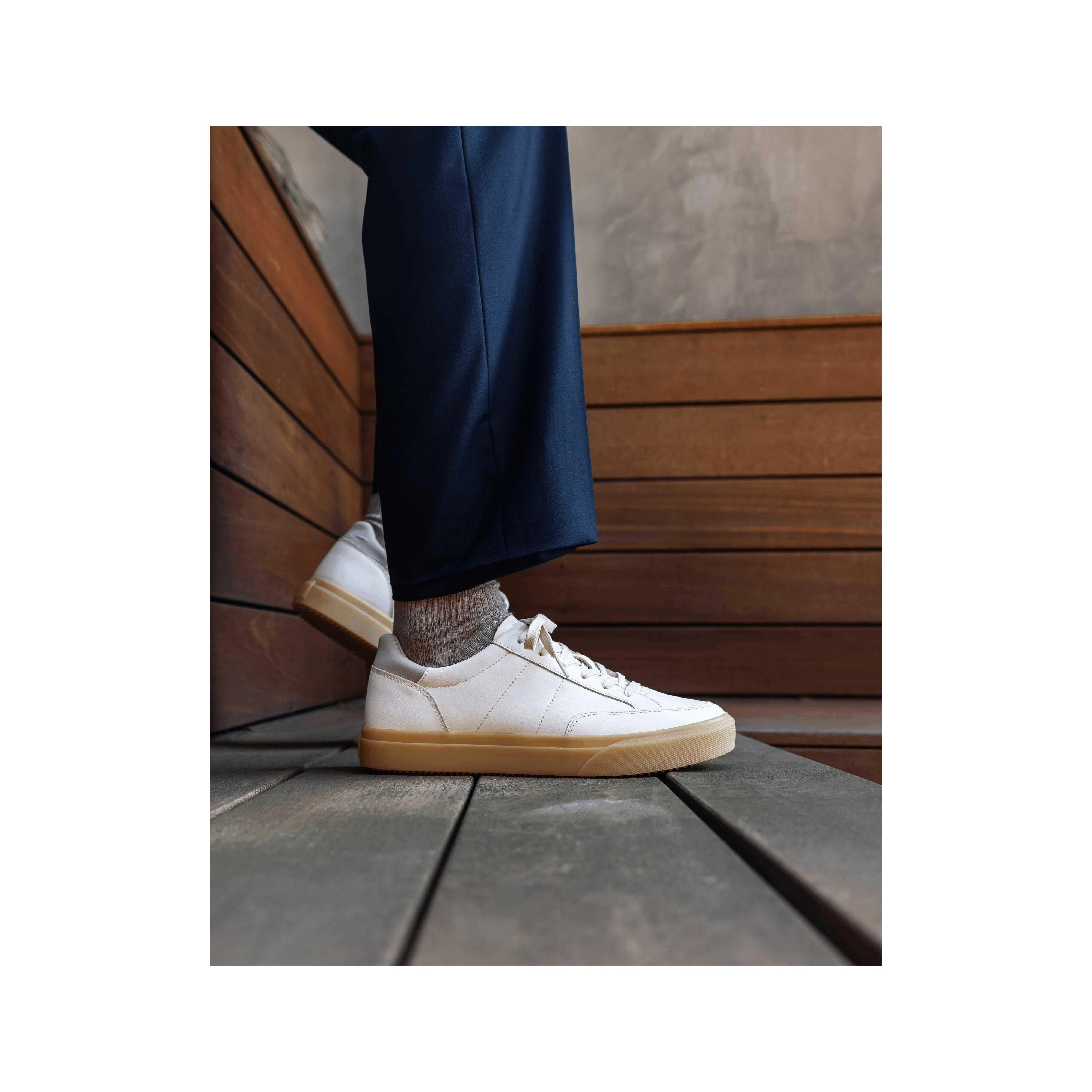 Basket Monroe Venice - Off-White Leather Cashmere - Image 3