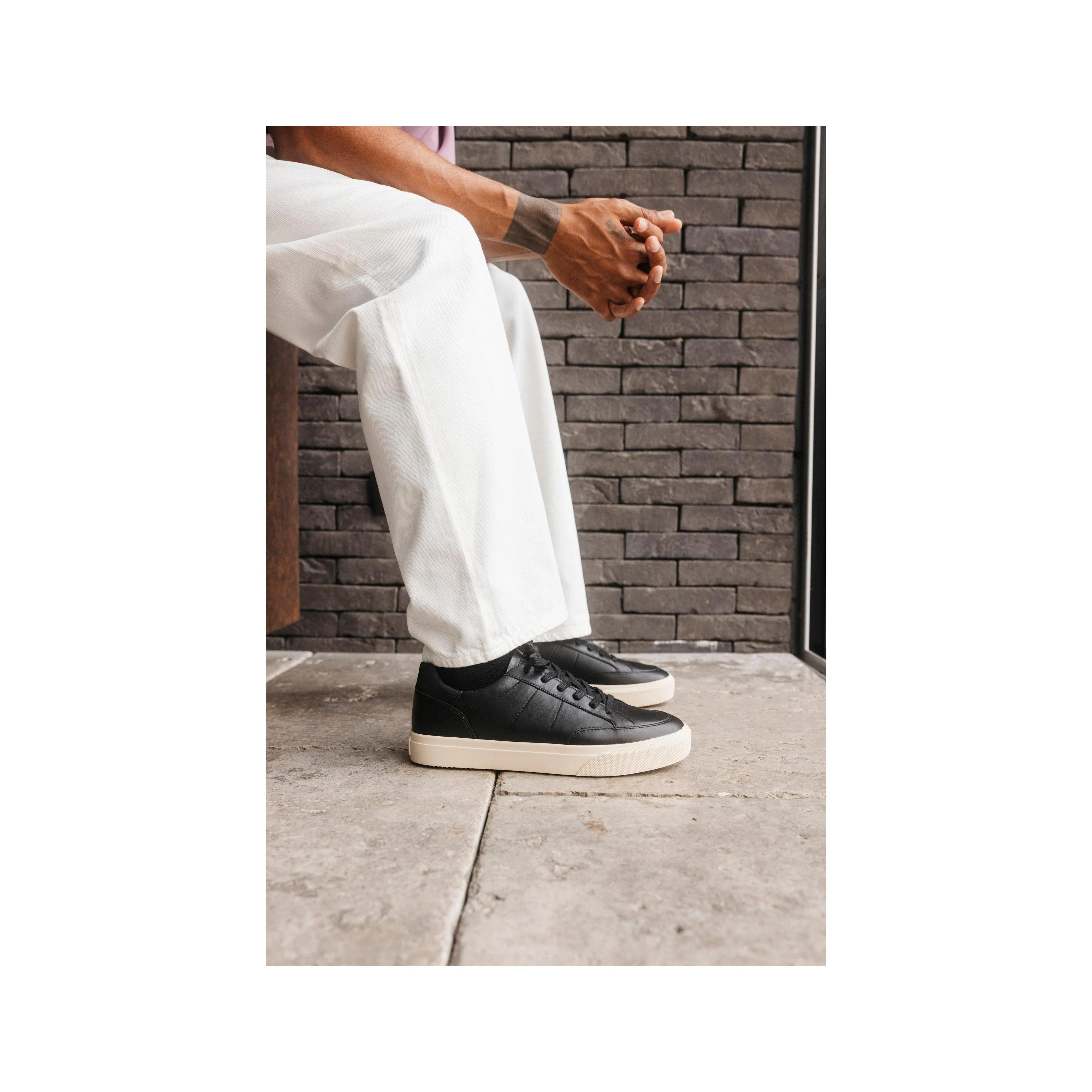Basket Monroe Venice - Black Milled Leather - Image 7