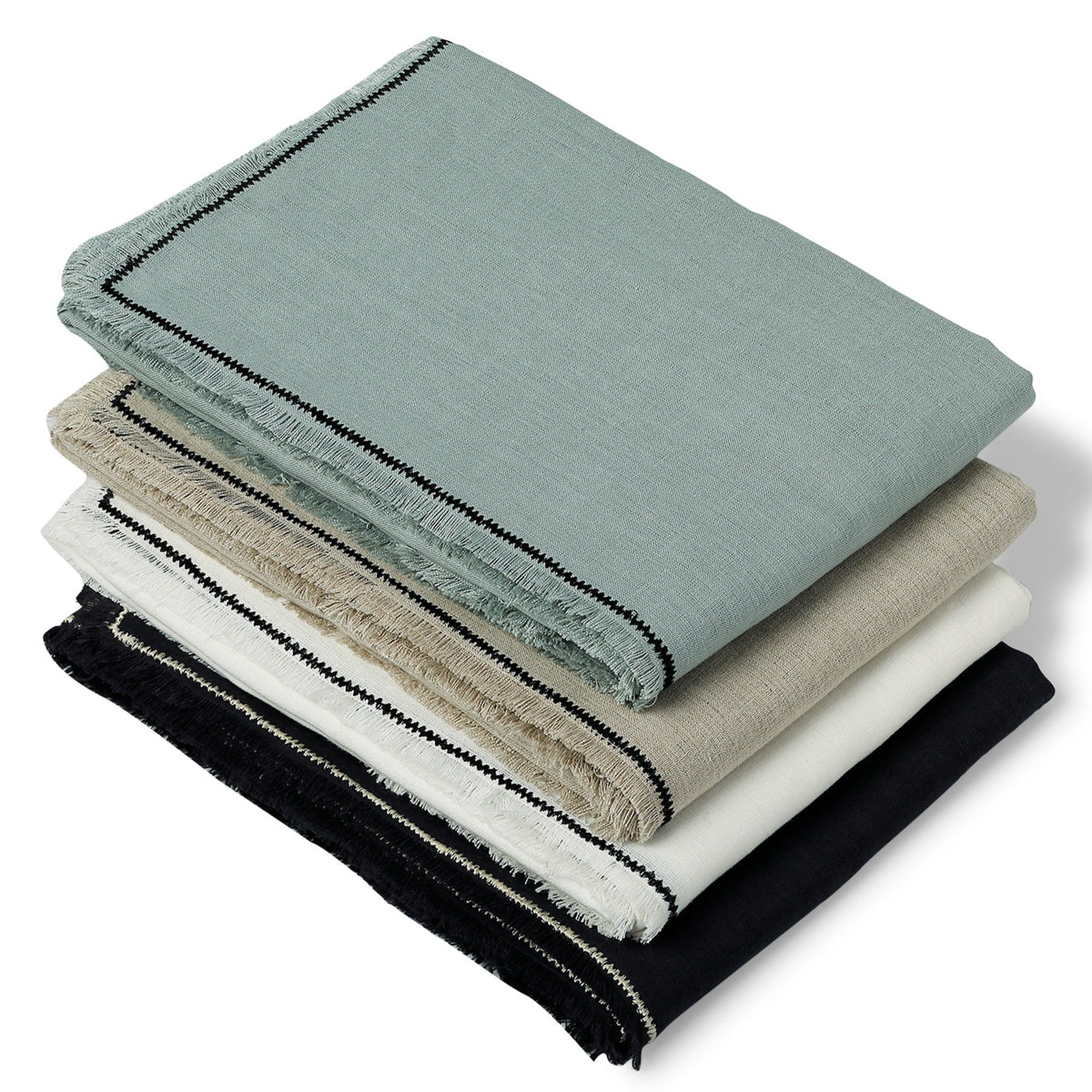 Nappe Gabriel - Fusain / Sable - Lin Lavé - Image 5