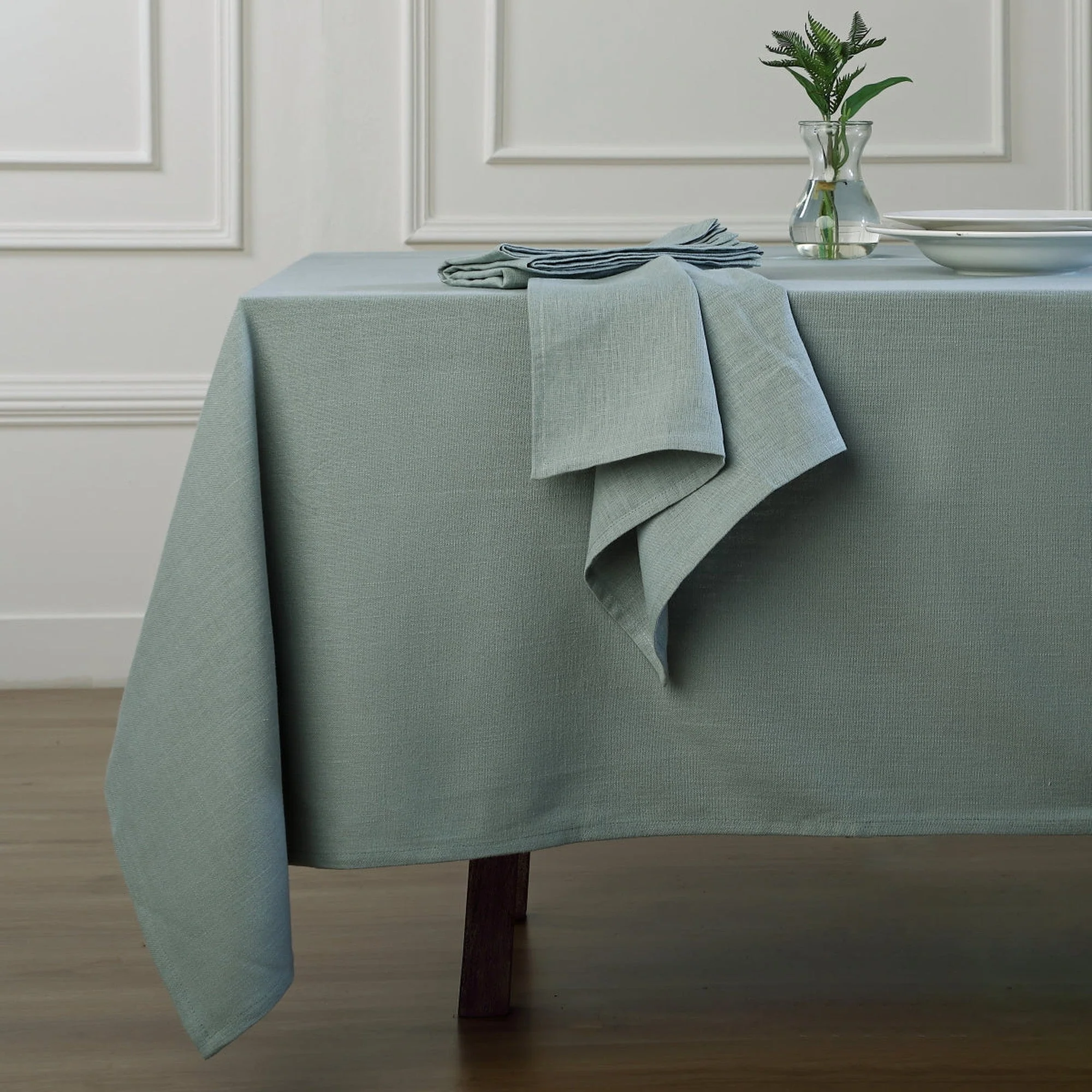 Nappe Louis - Vert Céladon - Toile De Coton