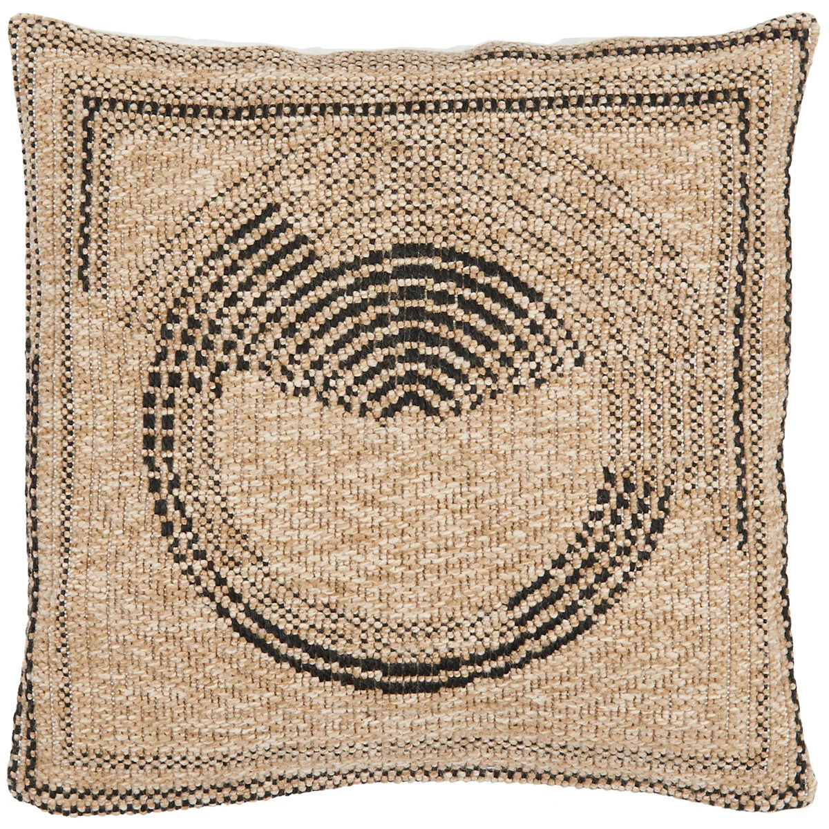 Housse De Coussin Nature - Motif Noir - Image 2