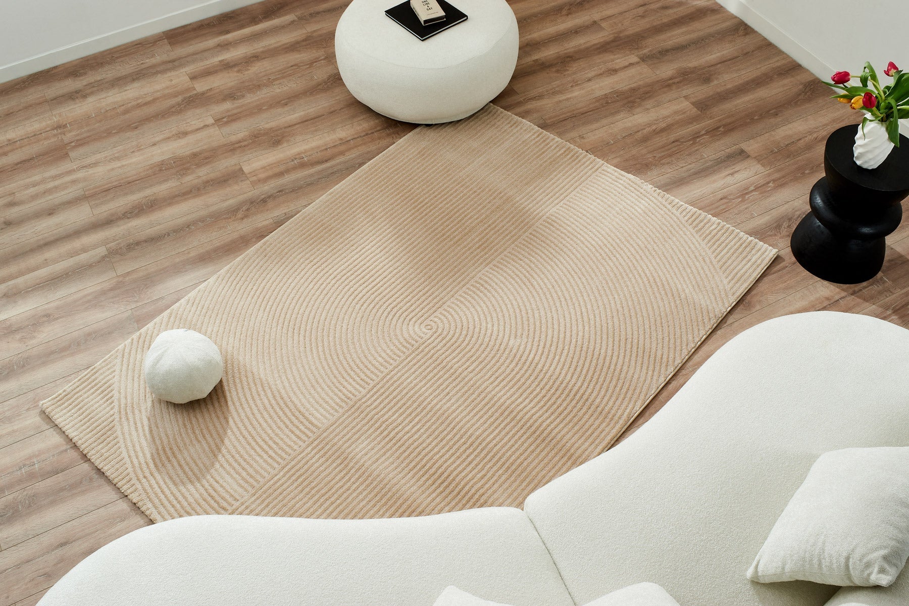 Tapis Bianca 159 - Motif Graphique - Beige - Intérieur - Image 2