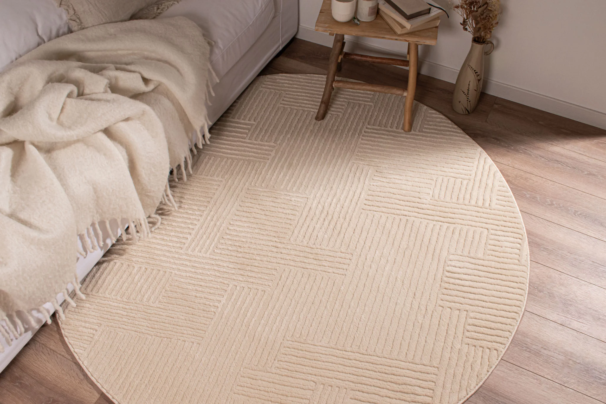 Tapis Bianca 160 - Motif Graphique - Creme - Intérieur - Image 8