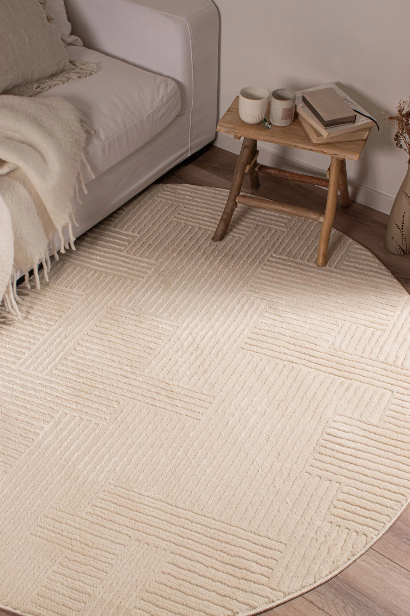 Tapis Bianca 160 - Motif Graphique - Creme - Intérieur - Image 9