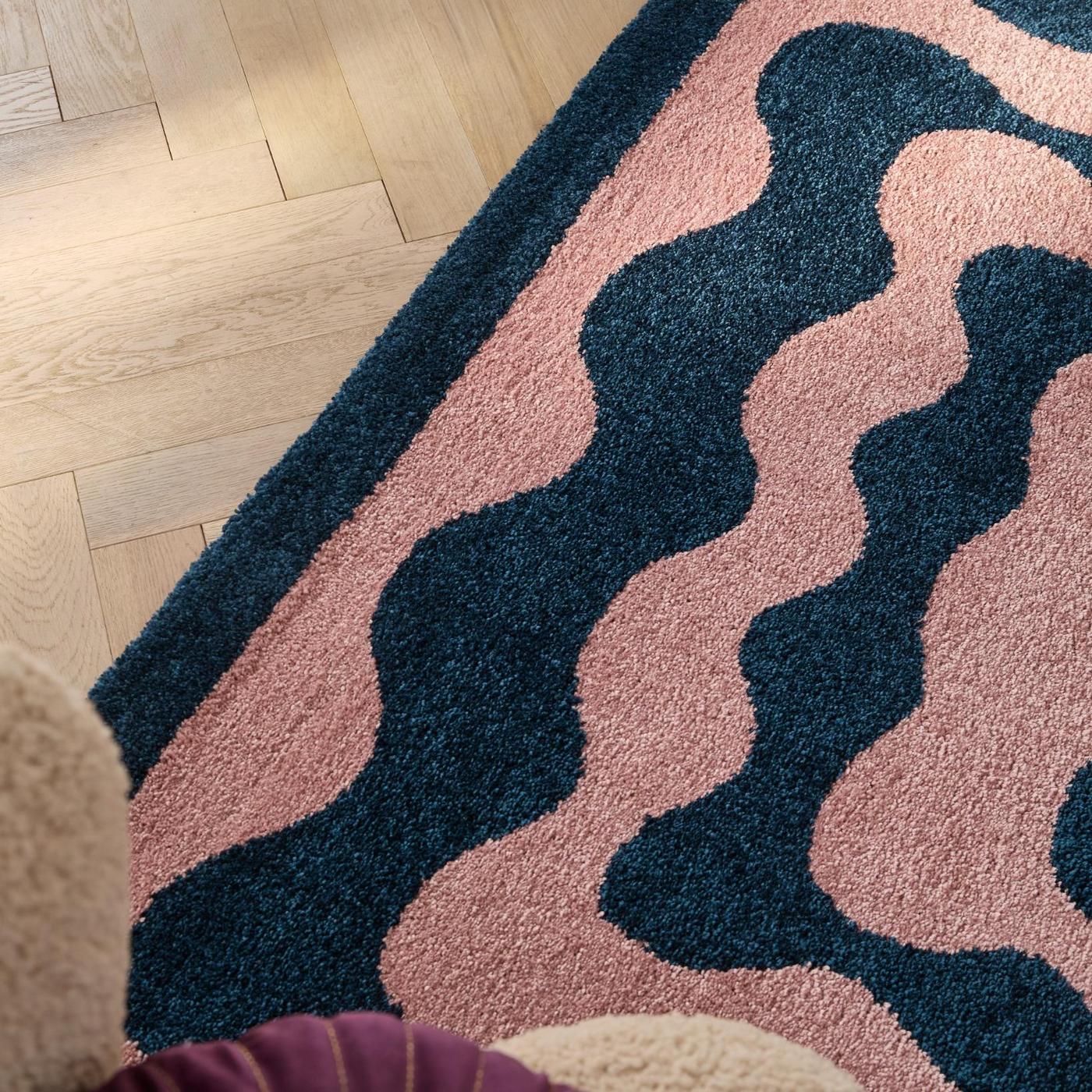Tapis Groovy 382 - Motif Moderne - Bleu - Intérieur - Image 2